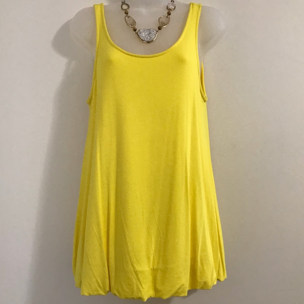 Gorgeous Yellow Layered Tank Top